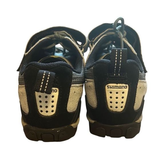 Shimano Mountain Bike Cycling Shoes Gray Lace Up Hook and Loop Strap - Picture 6 of 8